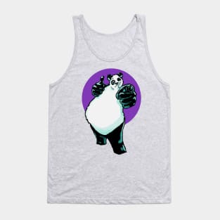 Buddy Panda with Purple Background Tank Top